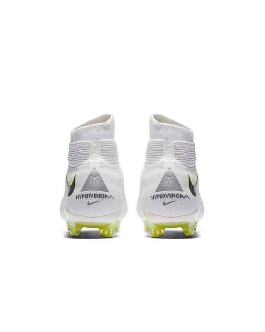 Nike White Phantom 3 Elite Ag Pro Volt' for men