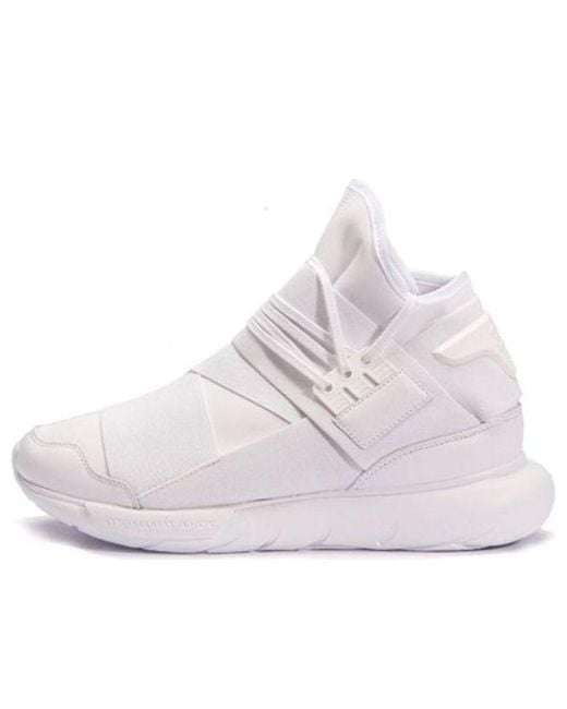 Adidas White Y-3 Qasa High 'Triple' for men
