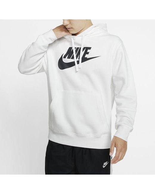 Nike White Club Fleece Printing for men