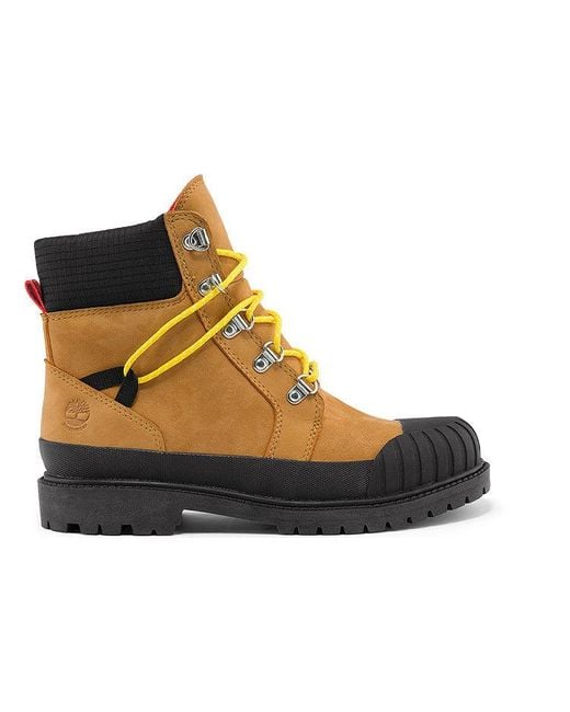 Timberland Black (Wmns) Heritage Rubber Toe 6 Inch Hiking Boot 'Wheat'