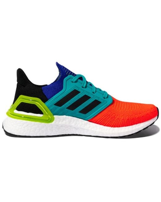 Adidas Ultraboost 20 Shoes Blue/green/orange for men