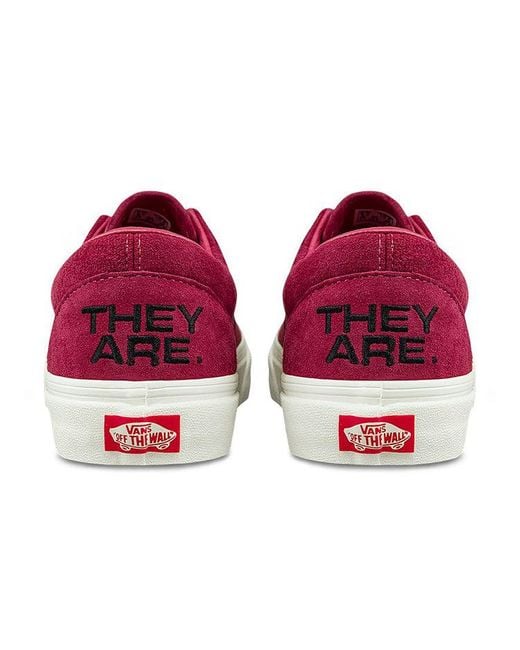 Vans Red They Are X Era Burgundy for men