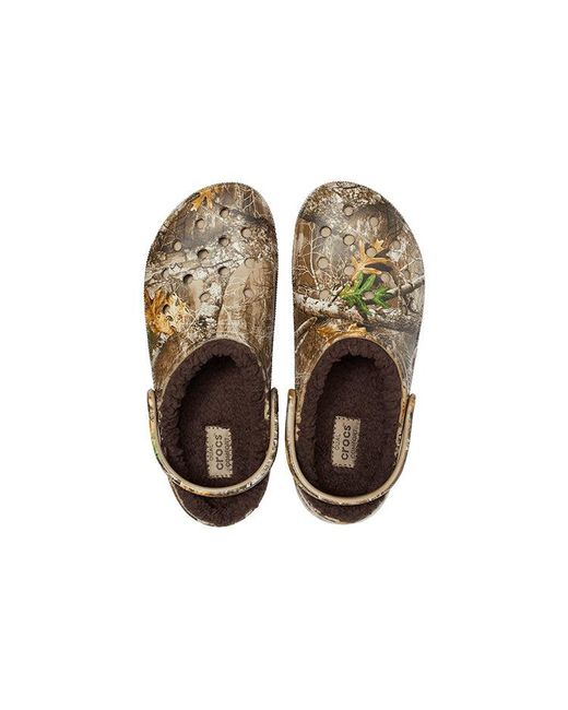 CROCSTM Brown Classic Lined Realtree Edge Clog