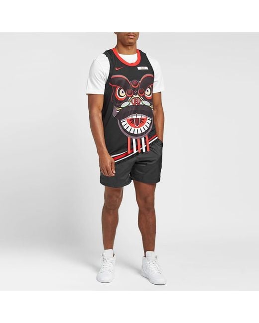 Nike X Clot Crossover Nrg Ge Jersey Basketball Vest Blackred for men
