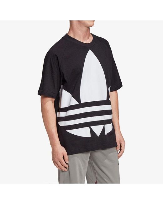 Adidas Black Originals Big Trefoil Boxy Tee for men