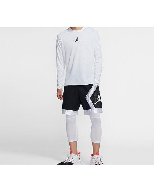 Nike White 23 Alpha Dri-Fit Back Printing Long Sleeves for men
