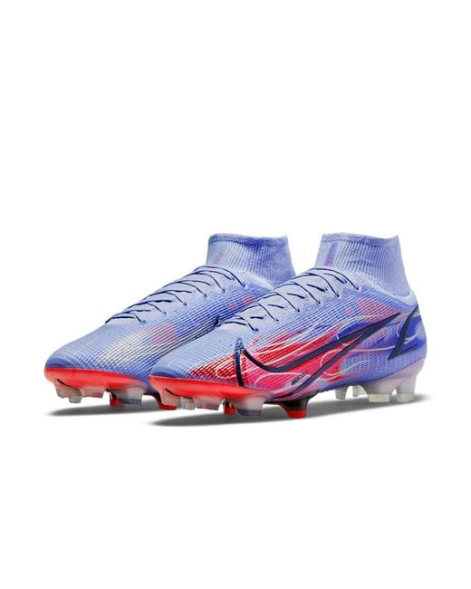 Nike Purple Kylian Mbapp X Mercurial Superfly 8 Elite 'Flames' for men
