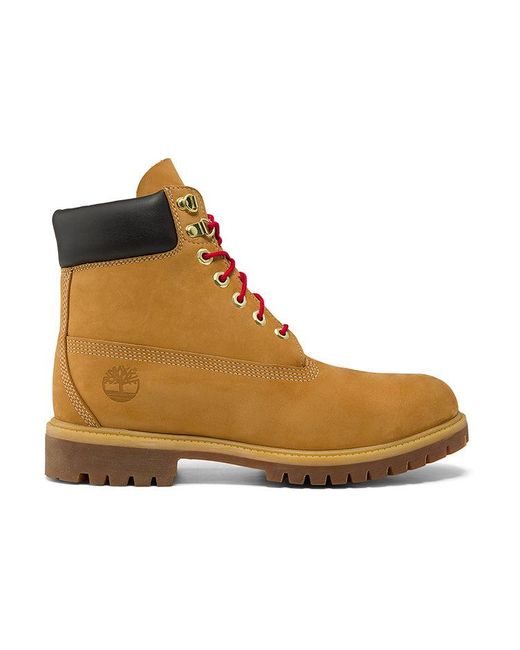 Timberland Brown 6 Inch Waterproof Premium Boots 'Wheat' for men