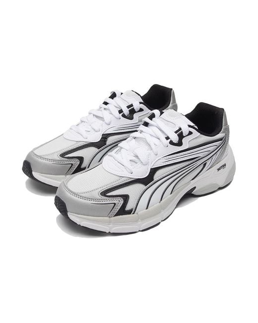PUMA White Teveris Nitro 'Noughties Feather'