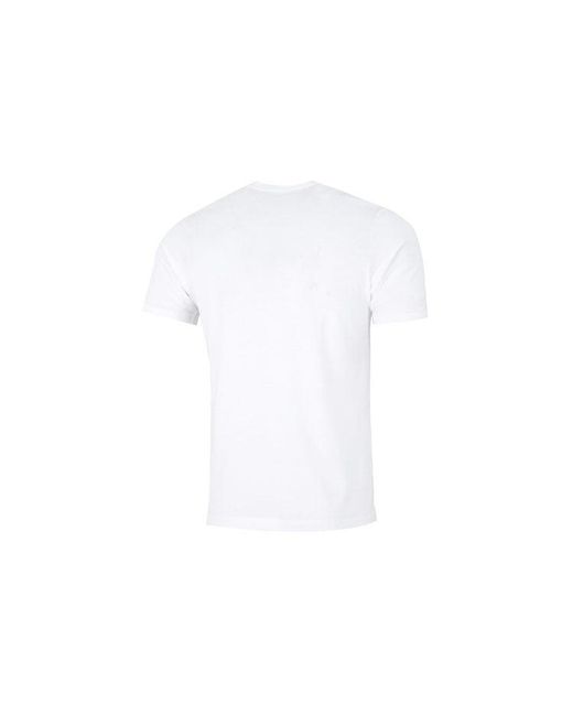 Adidas White Camo T Athleisure Casual Sports Logo Round Neck Short Sleeve T-Shirt for men