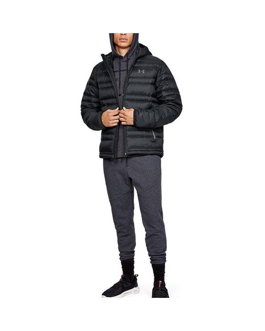 Under Armour Blue Down Hooded Winter Jacket for men