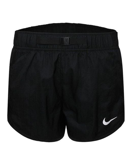 Nike Black (Wmns) Belt Design Breathable Casual Sports Running Shorts