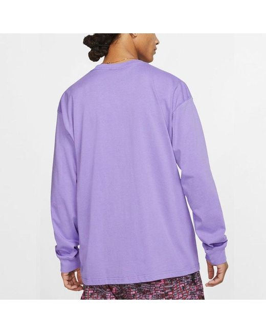 Nike Purple Nrg Acg Ls Tee Casual Sports Round Neck Pullover Space for men