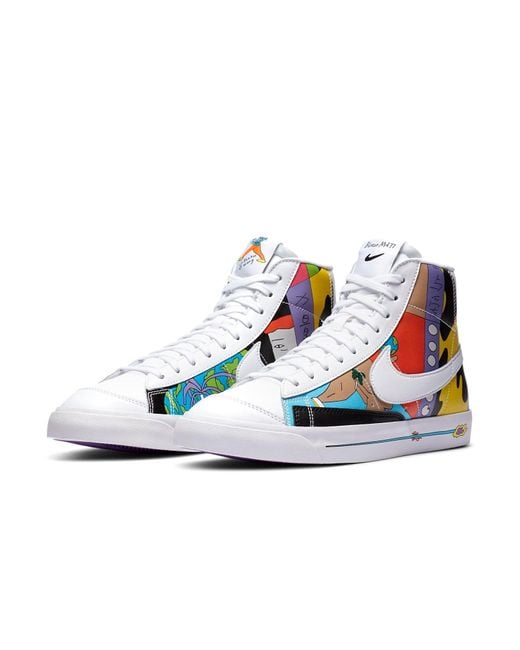 Nike Blue X Blazer Mid 77 Flyleather for men