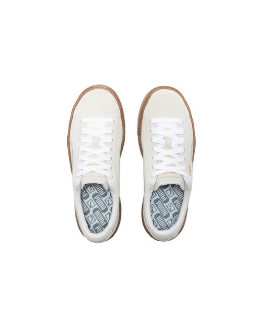 PUMA White (Wmns) Suede Platform Core L 'Whisper'