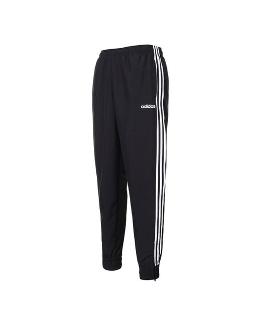 Adidas Black Knitted Sports Loose Long Pants for men