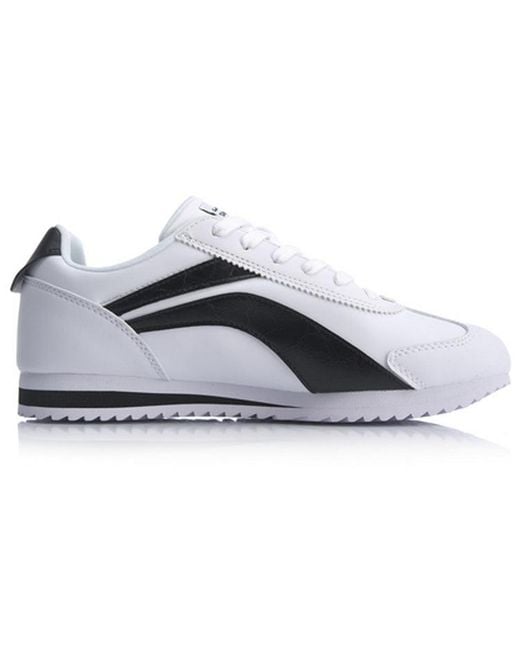 Li-ning White 3K Classic Retro Forrest Gump Athleisure Casual Sports Shoes for men