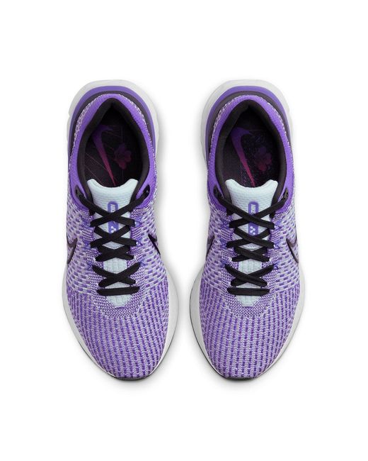 Nike Purple React Infinity Run Flyknit 3 'Pure Platinum Psychic' for men