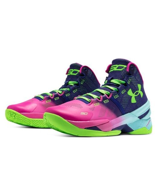 Under Armour Blue Curry 2 Retro 'Northern Lights' for men