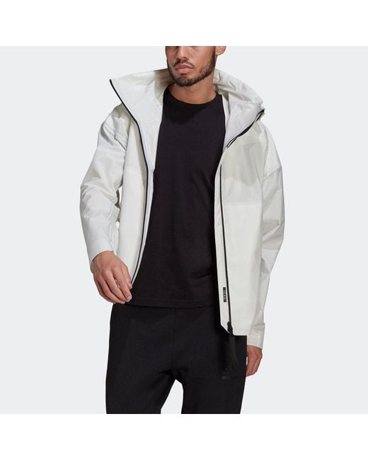 Adidas Gray Myshelter R.R Outdoor Yuyu Technology Hooded Jacket Coat for men