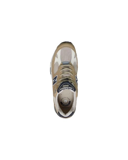 New Balance White 991 Made for men