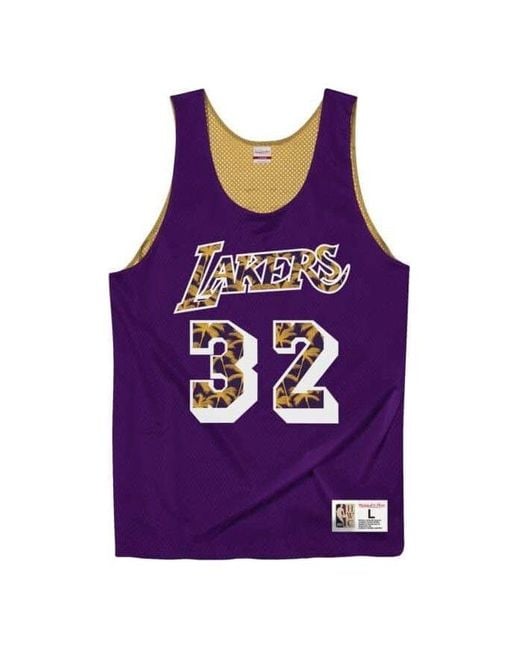 Mitchell & Ness Purple X Nba Lakers 1992 Reversible Mesh Jersey 'Magic Johnson 32' for men