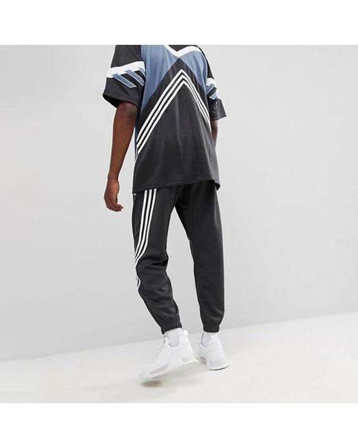 Adidas Black Originals Bundle Feet Running Sports Pants for men