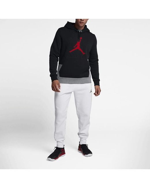 Nike Black Logo Printing Colorblock Fleece Lined for men