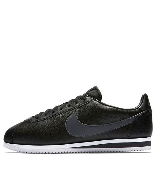 Classic Cortez Leather in Black for | Lyst