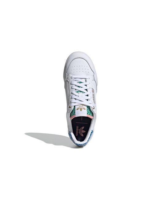 Adidas White (Wmns) Continental 80 Metallic'