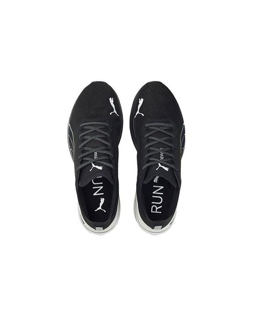 PUMA Black Deviate Nitro Running Shoes Trainers