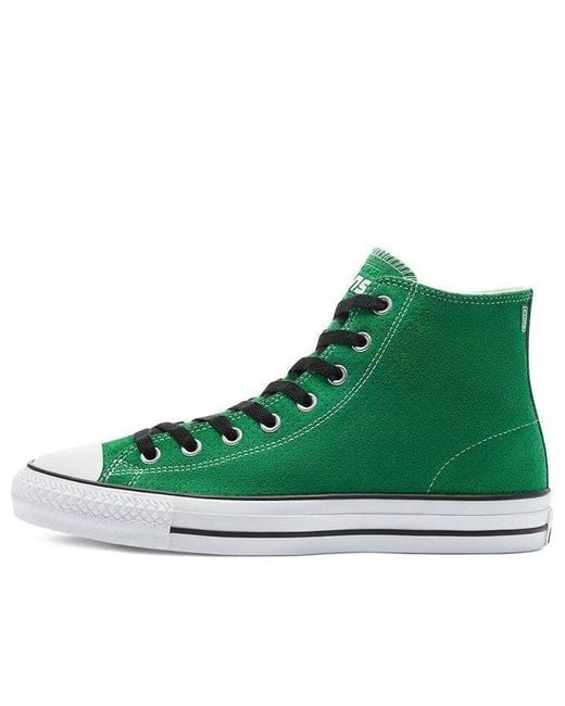 Converse Green Chuck Taylor All Star Pro High 'Perforated Suede for men