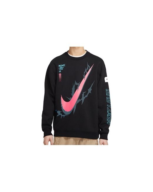 Nike Blue X Lpl Crossover Casual Sports Round Neck Pullover Knit for men
