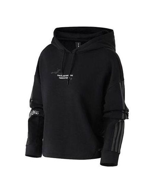 Adidas Black Neo Casual Round Neck Long Sleeves Pullover