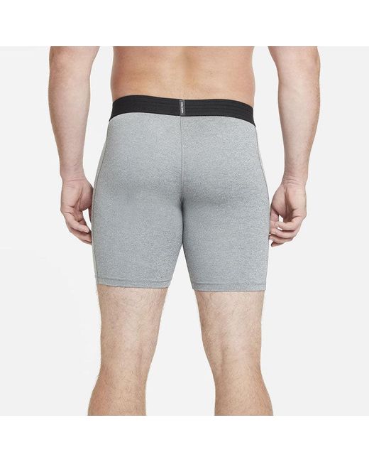 Nike Gray Pro Metallic Training Tight Shorts for men