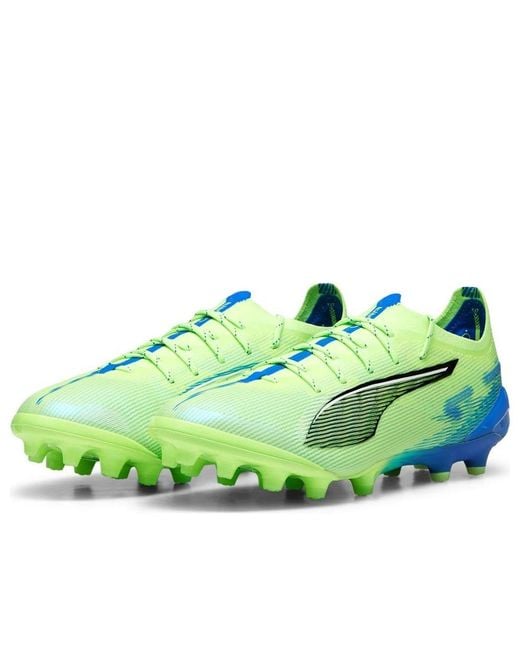 PUMA Green Ultra 5 Ultimate Ag 'Fizzy Apple Bluemazing' for men