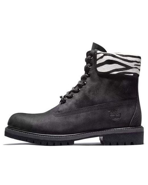 Timberland Black Safari Zebra 6 Inch Waterproof Boot for men