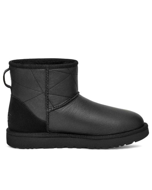 Ugg Black (Wmns) Classic Mini Pearlized Boot