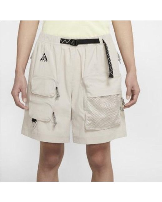 Nike Natural Acg Multiple Pockets Cargo Shorts Creamy for men