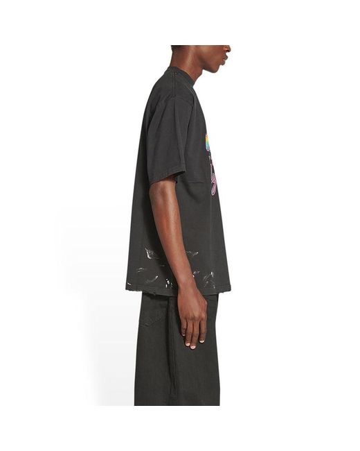 Balenciaga Black 90/10 T-Shirt Large Fit for men