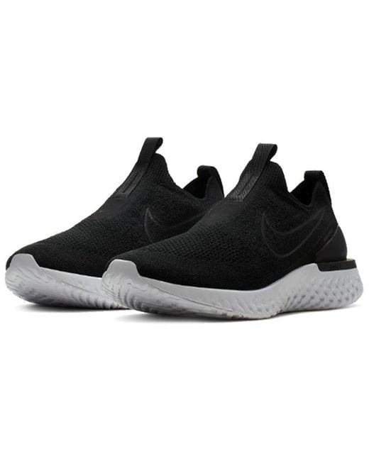 Nike Black Epic Phantom React Flyknit for men