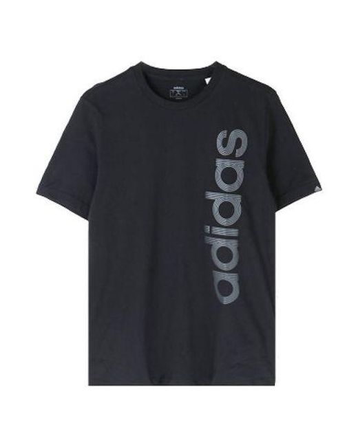 Adidas Black M Vrt Txtrlg T Sports Training Short Sleeve for men