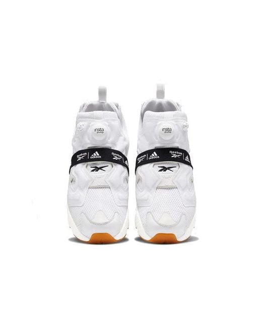 Reebok White Instapump Fury X Boost Gum' for men