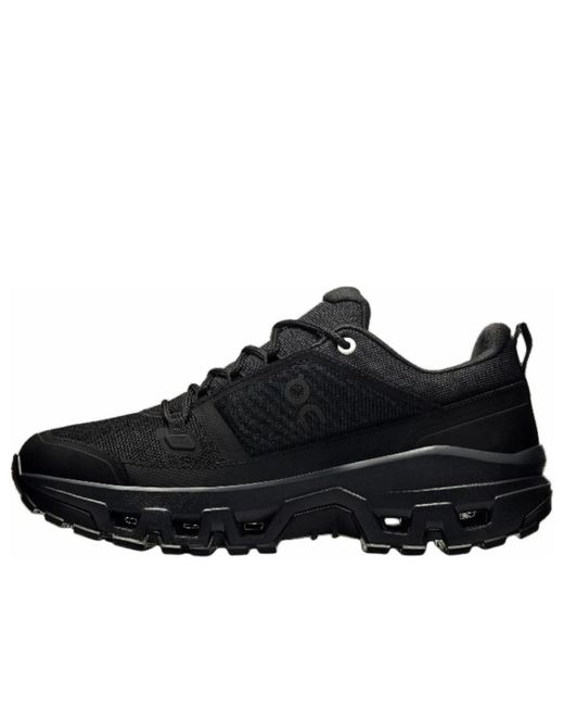 On Shoes Black (Wmns) Cloudrock Low Wp 'All'