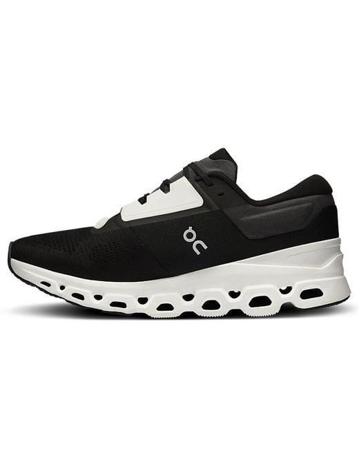 On Shoes Black On Cloudstratus 3 Frost' for men