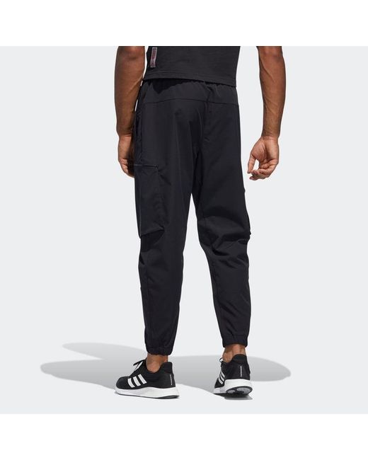 Adidas Black Limited Side Pocket Lacing Bundle Feet Sports Pants/Trousers/Joggers for men