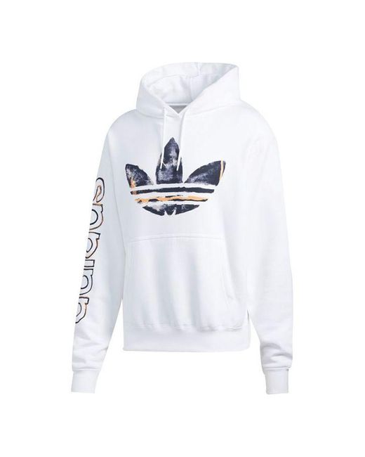 adidas Originals Watercolor Hdy Logo White for Men | Lyst