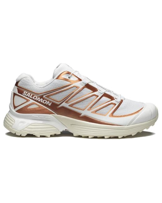 Salomon White Xt-Pathway Metallic Sneakers Ftw Copper Almond Milk' for men