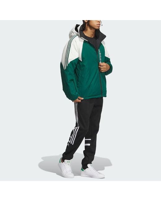 Adidas Black Originals Reversible Down Jacket for men