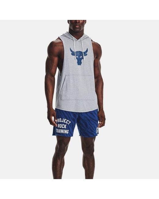 Under Armour Blue Project Rock Training Shorts for men